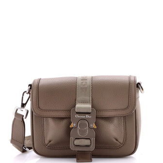 Christian Dior Hit the Road Flap Crossbody Bag Leather Mini
