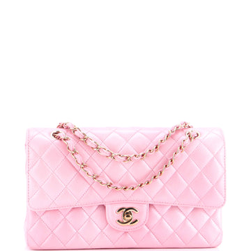 Chanel Classic Double Flap Bag Quilted Iridescent Lambskin Medium