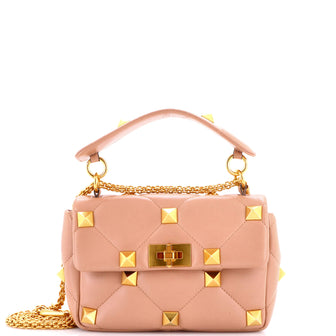 Valentino Garavani Roman Stud Flap Bag Quilted Leather Medium