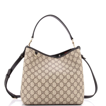 Gucci GG Emblem Bucket Bag GG Coated Canvas Medium