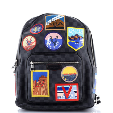 Louis Vuitton Josh Backpack Alps Patches Damier Graphite