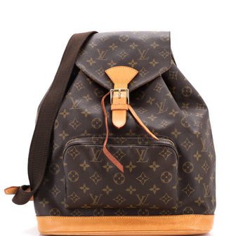 Louis Vuitton Vintage Montsouris Backpack Monogram Canvas GM