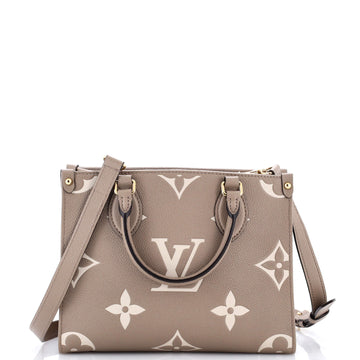 Louis Vuitton OnTheGo Tote Bicolor Monogram Empreinte Giant PM