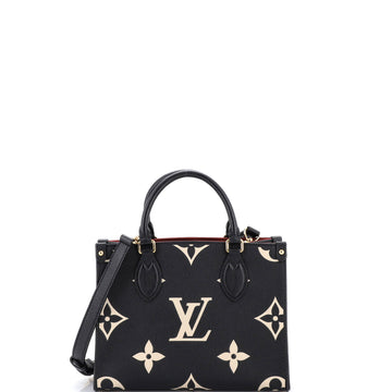 Louis Vuitton OnTheGo Tote Bicolor Monogram Empreinte Giant PM