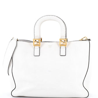 Fendi Selleria FF Handle Tote Leather Medium