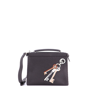 Fendi Selleria Peekaboo Fit Bag Leather with Applique Mini