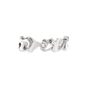 Cartier Signature 3 Diamonds Ring 18K White Gold with Diamonds