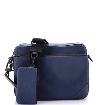 Louis Vuitton Trio Messenger Bag Monogram Shadow Leather