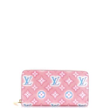 Louis Vuitton Zippy Wallet Valentine Neon Monogram Vernis