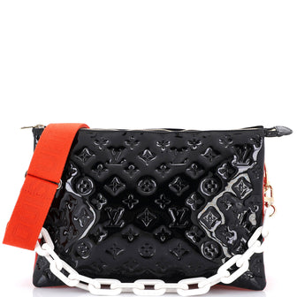 Louis Vuitton Coussin Bag Monogram Embossed Patent MM
