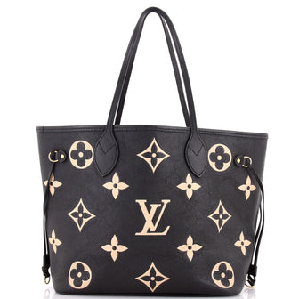 Louis Vuitton Neverfull NM Tote Bicolor Monogram Empreinte Giant MM