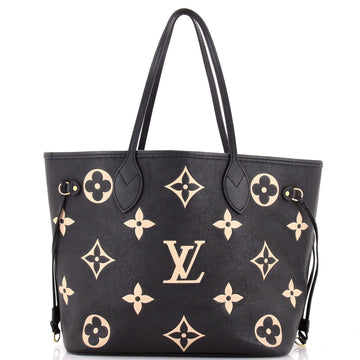 Louis Vuitton Neverfull NM Tote Bicolor Monogram Empreinte Giant MM
