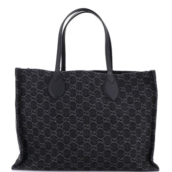 Gucci Ophidia Shopper Tote GG Denim Large