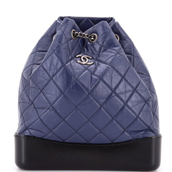 Chanel Gabrielle Backpack Quilted Aged Calfskin Medium