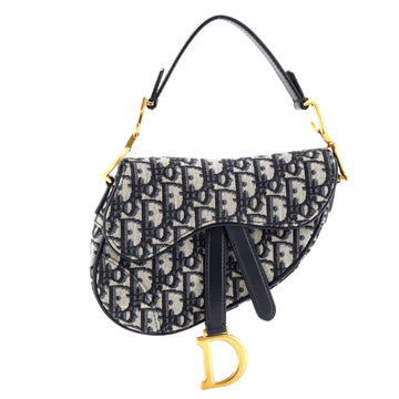 Christian Dior Saddle Handbag Oblique Canvas Mini