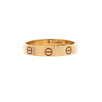 Cartier Love Wedding Band Ring 18K Yellow Gold