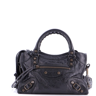 Balenciaga City Classic Studs Bag Leather Mini