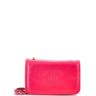 Chanel Lipstick Flap Crossbody Bag Patent Vinyl Small