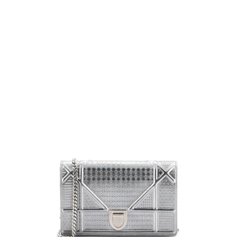 Christian Dior Diorama Wallet on Chain Cannage Embossed Calfskin