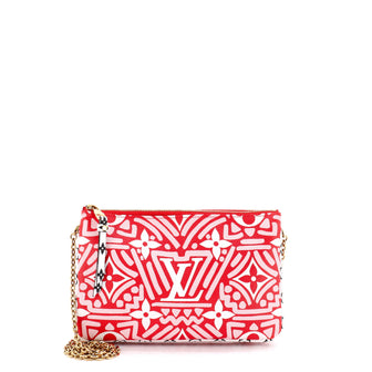 Louis Vuitton Double Zip Pochette Limited Edition Crafty Monogram Giant