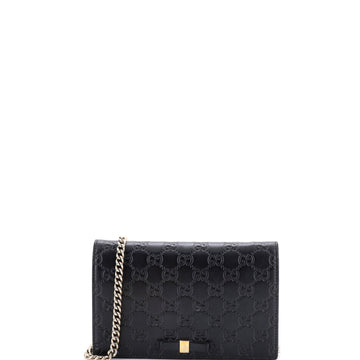 Gucci Signature Wallet on Chain Guccissima Leather
