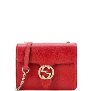 Gucci Interlocking Shoulder Bag Leather Small