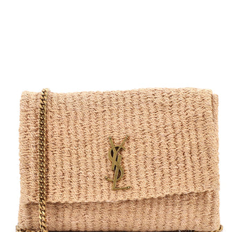 Saint Laurent Jamie Flap Bag Crochet Raffia Medium