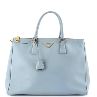 Prada Double Zip Lux Tote Saffiano Leather Large