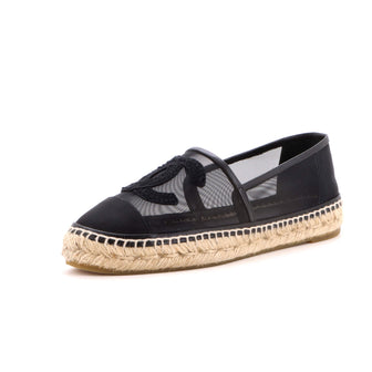 Chanel Women's CC Cap Toe Espadrilles Mesh