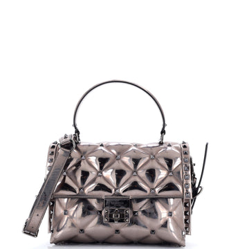 Valentino Garavani Candystud Top Handle Bag Leather Medium