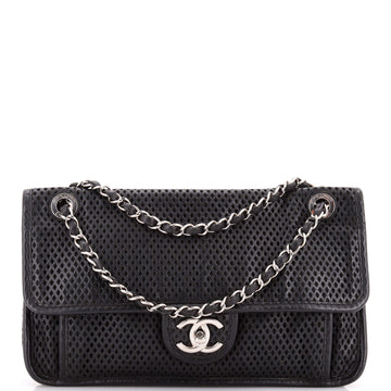 Chanel Up In The Air Flap Bag Perforated Leather Medium