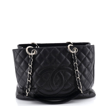Chanel Grand Shopping Tote Quilted Caviar
