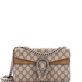 Gucci Dionysus Bag GG Coated Canvas with Crystal Embellished Metal Small
