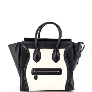 Celine Bicolor Luggage Bag Leather Mini