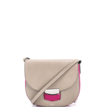 Celine Trotteur Crossbody Bag Grainy Leather Small
