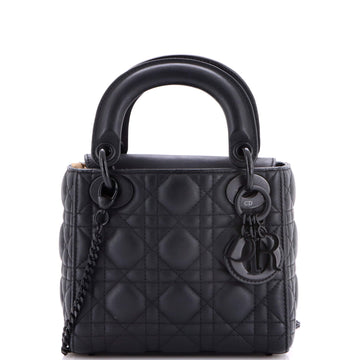Christian Dior Ultra Matte Lady Dior Chain Bag Cannage Quilt Calfskin Mini