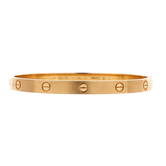 Cartier Love Bracelet Brushed 18K Yellow Gold