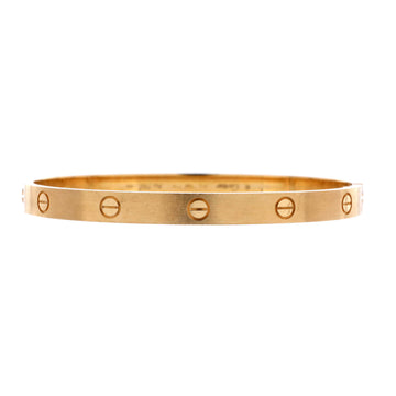 Cartier Love Bracelet Brushed 18K Yellow Gold