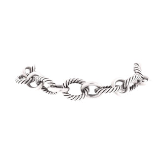 David Yurman Oval Link Bracelet Sterling Silver XL