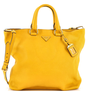 Prada Convertible Shopper Tote Vitello Daino Large