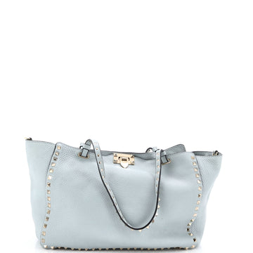 Valentino Garavani Rockstud Tote Pebbled Leather Medium