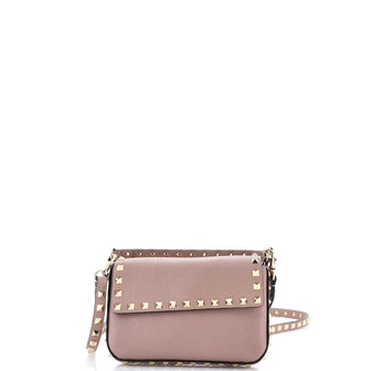 Valentino Garavani Rockstud Top Handle Crossbody Pouch Leather Mini