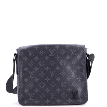 Louis Vuitton District Messenger Bag Monogram Eclipse Canvas PM