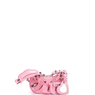 Balenciaga Le Cagole Giant Studs Shoulder Bag Leather XS