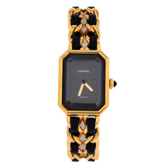 Chanel Premiere Rock Quartz Watch Plated Metal and Leather 20