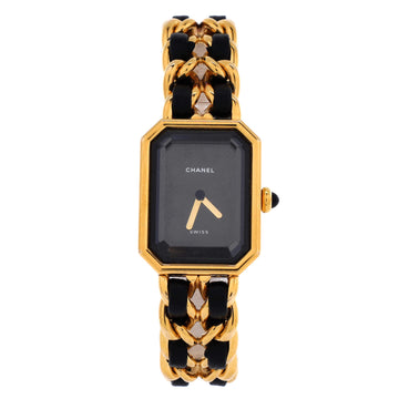 Chanel Premiere Rock Quartz Watch Plated Metal and Leather 20