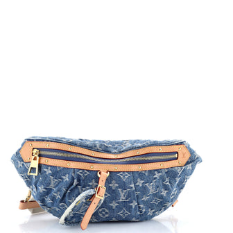 Louis Vuitton High Rise Bum Bag Monogram Denim