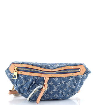 Louis Vuitton High Rise Bum Bag Monogram Denim