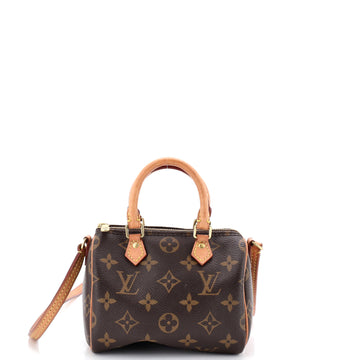 Louis Vuitton Speedy Bandouliere Bag Monogram Canvas Nano