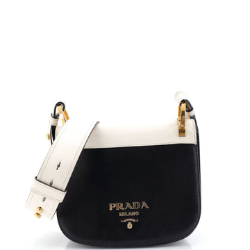 Prada Pionniere Saddle Crossbody Bag City Calfskin Small